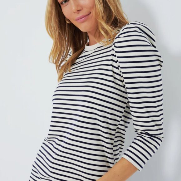 Pomander Place  Navy Striped Vesty Long Sleeve Crewneck $78 - Picture 4 of 6